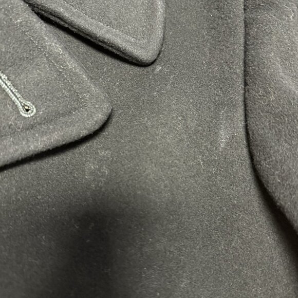 Vintage Naval Clothing Factory Pea Coat Mens 38 Wool WWII WW2 - Picture 6 of 16